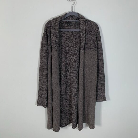 Eileen Fisher long sleeve open front tunic long duster trench cardigan sweater - Picture 1 of 8